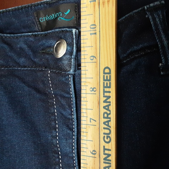 CREATION L High Stretch Waist Straight Leg Denim Jean 10 - Picture 10 of 11